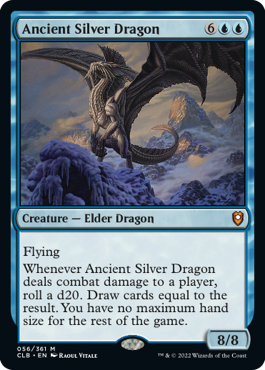 [056]【EN】【FOIL】エインシャント・シルヴァー・ドラゴン/Ancient Silver Dragon【CLB】[M][青]