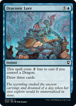 [064]【EN】【FOIL】ドラゴンの伝承/Draconic Lore【CLB】[C][青]