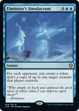 [068]【EN】【FOIL】エルミンスターの似姿/Elminster's Simulacrum【CLB】[M][青]