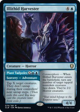 [076]【EN】【FOIL】イリシッドの収穫者/Illithid Harvester【CLB】[R][青]