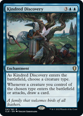 [081]【EN】【FOIL】同族の発見/Kindred Discovery【CLB】[R][青]