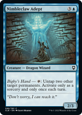 [086]【EN】速爪の達人/Nimbleclaw Adept【CLB】[C][青]