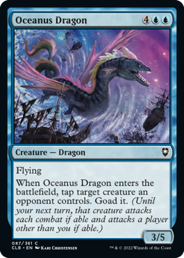 [087]【EN】【FOIL】オケアノス・ドラゴン/Oceanus Dragon【CLB】[C][青]