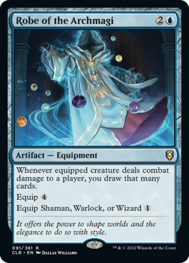 [091]【EN】【FOIL】ローブ・オヴ・ジ・アーチマギ/Robe of the Archmagi【CLB】[R][青]