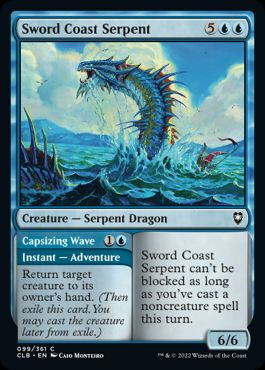 [099]【EN】【FOIL】ソード・コーストの海蛇/Sword Coast Serpent【CLB】[C][青]