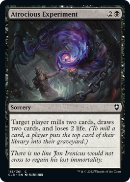 [115]【EN】残虐な実験/Atrocious Experiment【CLB】[C][黒]