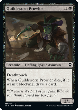 [130]【EN】【FOIL】ギルド公認のこそ泥/Guildsworn Prowler【CLB】[C][黒]