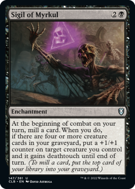 [147]【EN】【FOIL】マークールの印形/Sigil of Myrkul【CLB】[U][黒]