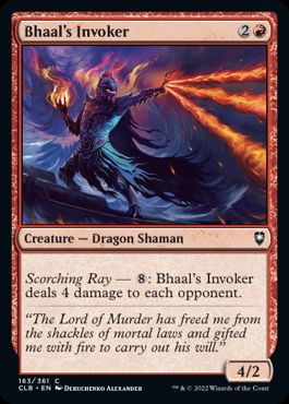 [163]【EN】【FOIL】ベハルのインヴォーカー/Bhaal's Invoker【CLB】[C][赤]