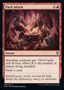 [190]【EN】一斉攻撃/Pack Attack【CLB】[C][赤]