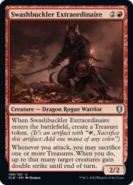 [198]【EN】非凡なスワッシュバックラー/Swashbuckler Extraordinaire【CLB】[U][赤]