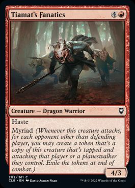 [202]【EN】【FOIL】ティアマトの狂信者/Tiamat's Fanatics【CLB】[C][赤]