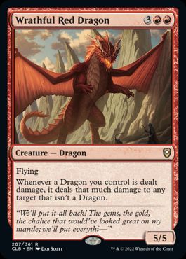 [207]【EN】怒れるレッド・ドラゴン/Wrathful Red Dragon【CLB】[R][赤]