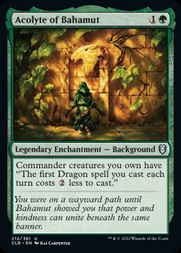 [212]【EN】【FOIL】バハムートの侍祭/Acolyte of Bahamut【CLB】[U][緑]