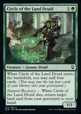 [220]【EN】【FOIL】土地の円環のドルイド/Circle of the Land Druid【CLB】[C][緑]
