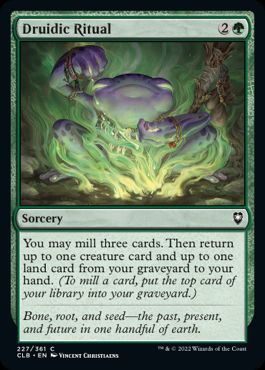 [227]【EN】ドルイド流の儀式/Druidic Ritual【CLB】[C][緑]