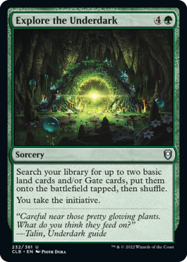 [232]【EN】【FOIL】アンダーダークの調査/Explore the Underdark【CLB】[U][緑]