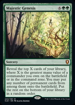 [240]【EN】壮麗なる創造/Majestic Genesis【CLB】[M][緑]