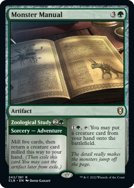 [242]【EN】【FOIL】モンスター・マニュアル/Monster Manual【CLB】[R][緑]