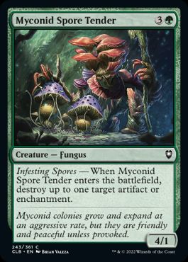 [243]【EN】【FOIL】マイコニドの胞子撒き/Myconid Spore Tender【CLB】[C][緑]