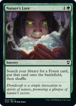 [244]【EN】【FOIL】自然の知識/Nature's Lore【CLB】[C][緑]