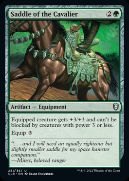 [251]【EN】騎兵の鞍/Saddle of the Cavalier【CLB】[U][緑]