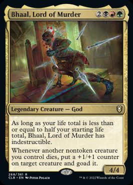 [268]【EN】殺戮の王、ベハル/Bhaal, Lord of Murder【CLB】[R][多色]