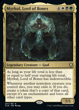 [287]【EN】【FOIL】骨の王、マークール/Myrkul, Lord of Bones【CLB】[R][多色]