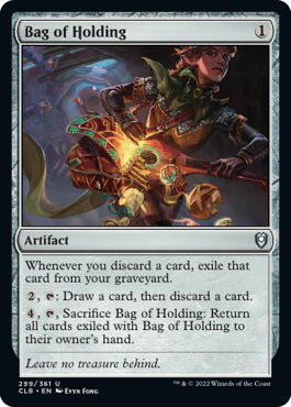 [299]【EN】【FOIL】保有の鞄/Bag of Holding【CLB】[U][茶]
