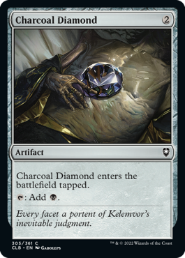 [305]【EN】【FOIL】炭色のダイアモンド/Charcoal Diamond【CLB】[C][茶]