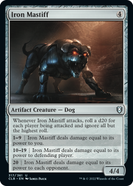 [317]【EN】【FOIL】鉄の猛犬/Iron Mastiff【CLB】[U][茶]