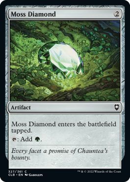 [327]【EN】【FOIL】苔色のダイアモンド/Moss Diamond【CLB】[C][茶]