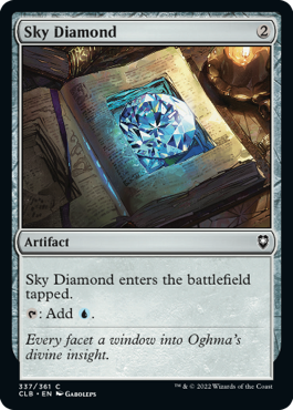 [337]【EN】【FOIL】空色のダイアモンド/Sky Diamond【CLB】[C][茶]