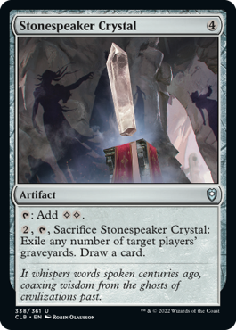 [338]【EN】ストーンスピーカー・クリスタル/Stonespeaker Crystal【CLB】[U][茶]