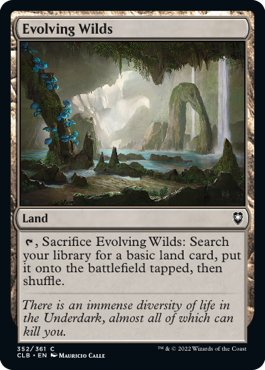 [352]【EN】【FOIL】進化する未開地/Evolving Wilds【CLB】[C][土地]