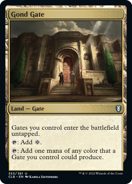 [353]【EN】【FOIL】ガンド門/Gond Gate【CLB】[U][土地]