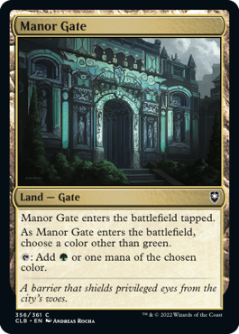 [356]【EN】屋敷門/Manor Gate【CLB】[C][土地]