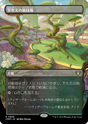 [666]【JP】■ボーダーレス■下生えの競技場/Undergrowth Stadium【CMM】[R][土地]