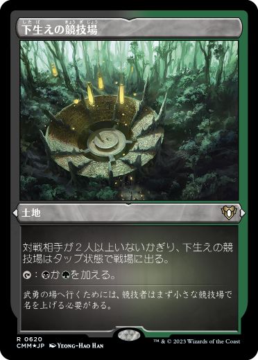 [620]【JP】【エッチングFOIL】下生えの競技場/Undergrowth Stadium【CMM】[R][土地]
