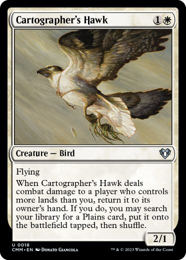 [018]【EN】地図作りの鷹/Cartographer's Hawk【CMM】[U][白]