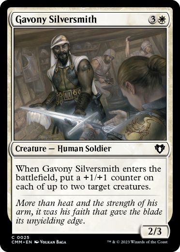[025]【EN】ガヴォニーの銀鍛冶師/Gavony Silversmith【CMM】[C][白]