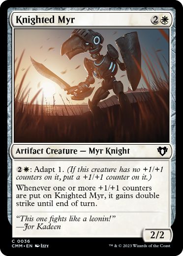 [036]【EN】マイアの騎士/Knighted Myr【CMM】[C][白]