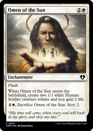 [831]【EN】太陽の神のお告げ/Omen of the Sun【CMM】[C][白]