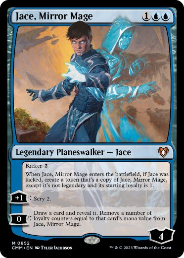 [852]【EN】鏡映魔道士、ジェイス/Jace, Mirror Mage【CMM】[M][青]