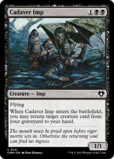[141]【EN】死者のインプ/Cadaver Imp【CMM】[C][黒]
