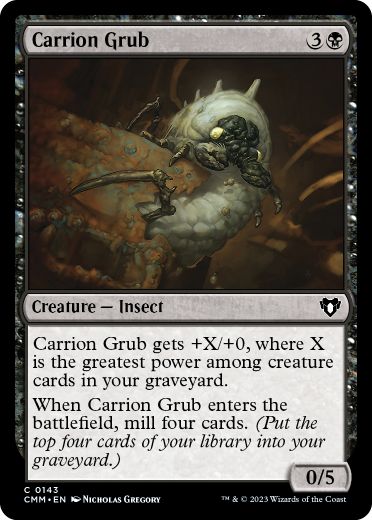 [143]【EN】屍肉地虫/Carrion Grub【CMM】[C][黒]