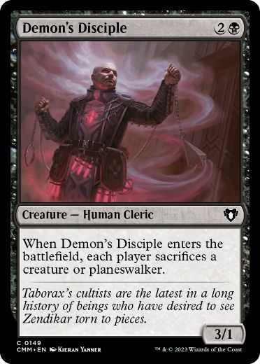 [149]【EN】悪魔の信奉者/Demon's Disciple【CMM】[C][黒]