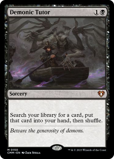 [150]【EN】悪魔の教示者/Demonic Tutor【CMM】[M][黒]