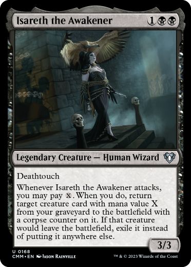 [168]【EN】呼び覚ます者イザレス/Isareth the Awakener【CMM】[U][黒]