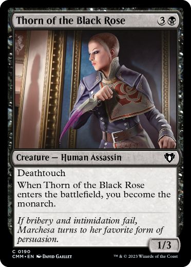 [190]【EN】黒薔薇の棘/Thorn of the Black Rose【CMM】[C][黒]